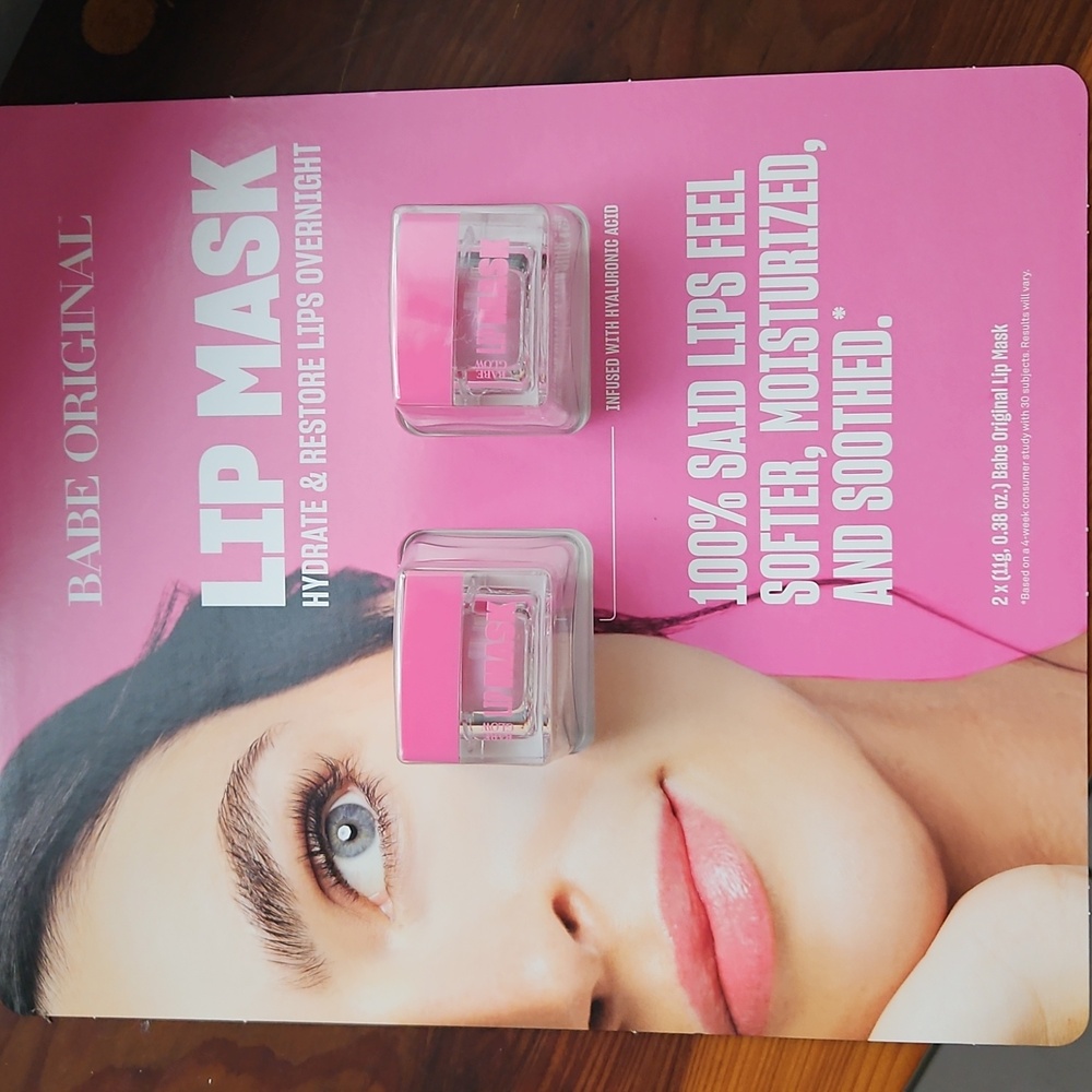 Babe Original Glow Lip Mask 2 Pack